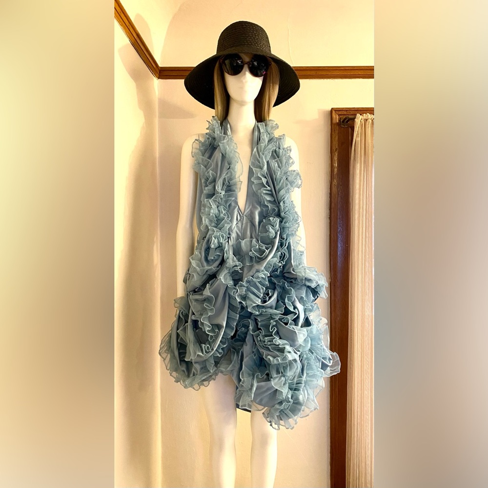 Rustic Halter Ruffle Dress - Sz Sm - Picture 10 of 13